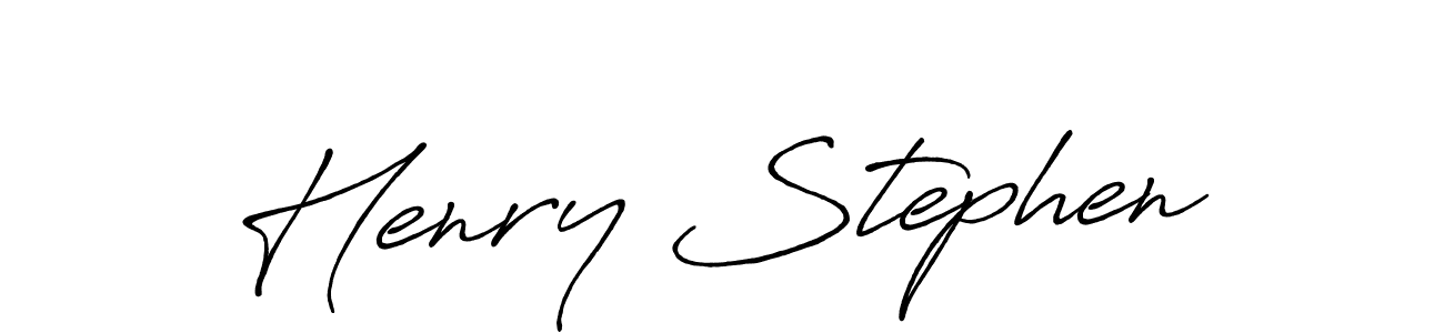 Use a signature maker to create a handwritten signature online. With this signature software, you can design (Antro_Vectra_Bolder) your own signature for name Henry Stephen. Henry Stephen signature style 7 images and pictures png