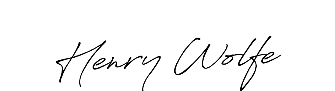 Also You can easily find your signature by using the search form. We will create Henry Wolfe name handwritten signature images for you free of cost using Antro_Vectra_Bolder sign style. Henry Wolfe signature style 7 images and pictures png