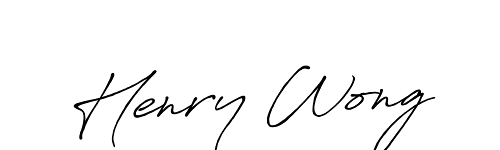Also You can easily find your signature by using the search form. We will create Henry Wong name handwritten signature images for you free of cost using Antro_Vectra_Bolder sign style. Henry Wong signature style 7 images and pictures png
