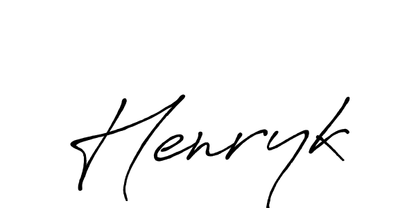 Also You can easily find your signature by using the search form. We will create Henryk name handwritten signature images for you free of cost using Antro_Vectra_Bolder sign style. Henryk signature style 7 images and pictures png