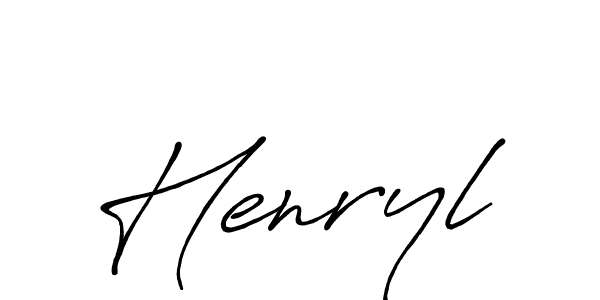 How to make Henryl signature? Antro_Vectra_Bolder is a professional autograph style. Create handwritten signature for Henryl name. Henryl signature style 7 images and pictures png