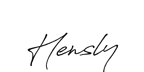 How to Draw Hensly signature style? Antro_Vectra_Bolder is a latest design signature styles for name Hensly. Hensly signature style 7 images and pictures png