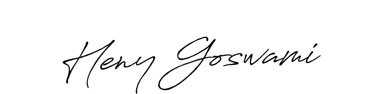 Also You can easily find your signature by using the search form. We will create Heny Goswami name handwritten signature images for you free of cost using Antro_Vectra_Bolder sign style. Heny Goswami signature style 7 images and pictures png