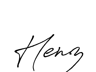 You should practise on your own different ways (Antro_Vectra_Bolder) to write your name (Henz) in signature. don't let someone else do it for you. Henz signature style 7 images and pictures png