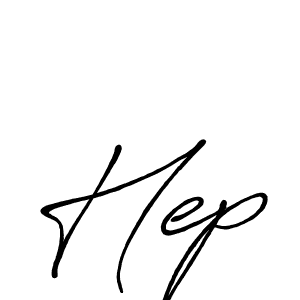 Design your own signature with our free online signature maker. With this signature software, you can create a handwritten (Antro_Vectra_Bolder) signature for name Hep. Hep signature style 7 images and pictures png