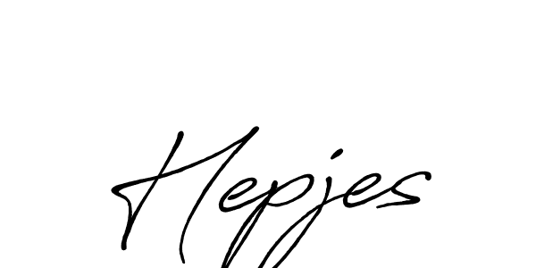 if you are searching for the best signature style for your name Hepjes. so please give up your signature search. here we have designed multiple signature styles  using Antro_Vectra_Bolder. Hepjes signature style 7 images and pictures png