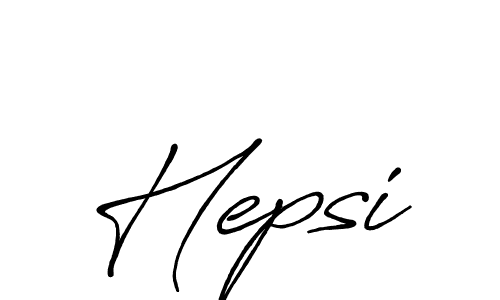 How to make Hepsi name signature. Use Antro_Vectra_Bolder style for creating short signs online. This is the latest handwritten sign. Hepsi signature style 7 images and pictures png