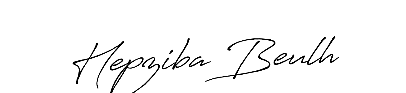 Create a beautiful signature design for name Hepziba Beulh. With this signature (Antro_Vectra_Bolder) fonts, you can make a handwritten signature for free. Hepziba Beulh signature style 7 images and pictures png