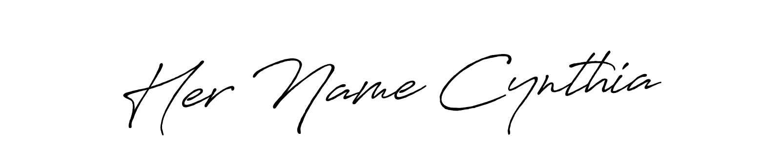 Create a beautiful signature design for name Her Name Cynthia. With this signature (Antro_Vectra_Bolder) fonts, you can make a handwritten signature for free. Her Name Cynthia signature style 7 images and pictures png