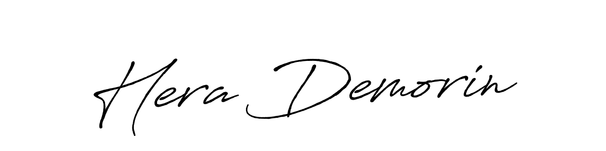 Create a beautiful signature design for name Hera Demorin. With this signature (Antro_Vectra_Bolder) fonts, you can make a handwritten signature for free. Hera Demorin signature style 7 images and pictures png