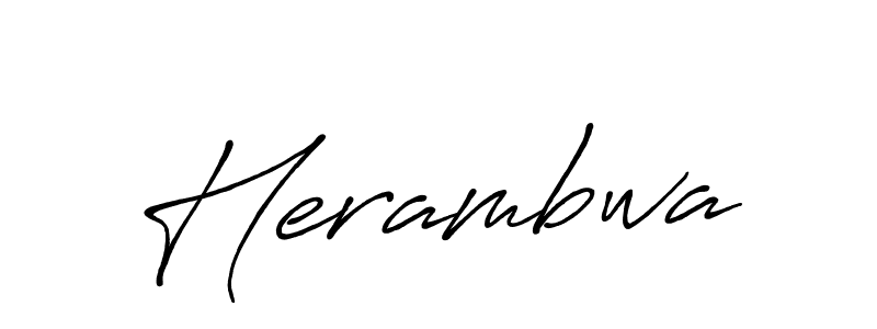 It looks lik you need a new signature style for name Herambwa. Design unique handwritten (Antro_Vectra_Bolder) signature with our free signature maker in just a few clicks. Herambwa signature style 7 images and pictures png