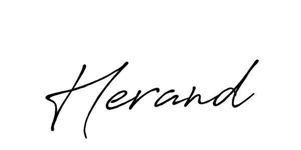 Also You can easily find your signature by using the search form. We will create Herand name handwritten signature images for you free of cost using Antro_Vectra_Bolder sign style. Herand signature style 7 images and pictures png