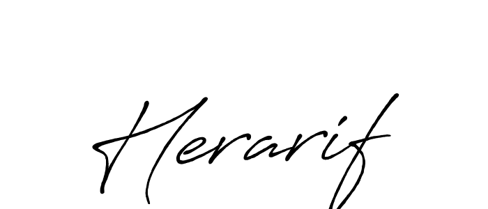 Make a beautiful signature design for name Herarif. Use this online signature maker to create a handwritten signature for free. Herarif signature style 7 images and pictures png