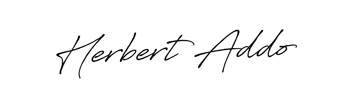 Also You can easily find your signature by using the search form. We will create Herbert Addo name handwritten signature images for you free of cost using Antro_Vectra_Bolder sign style. Herbert Addo signature style 7 images and pictures png