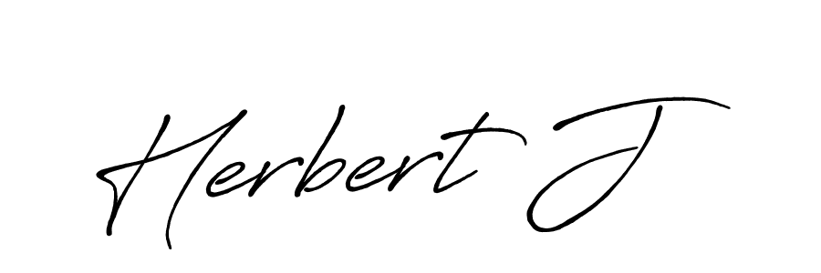 Create a beautiful signature design for name Herbert J. With this signature (Antro_Vectra_Bolder) fonts, you can make a handwritten signature for free. Herbert J signature style 7 images and pictures png