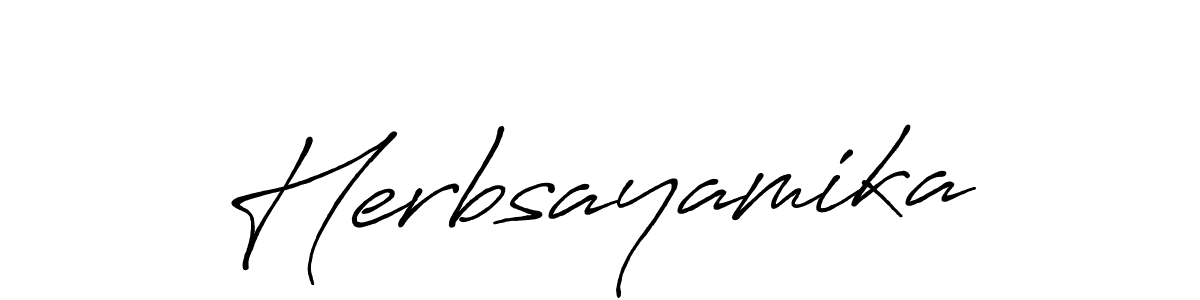 Make a beautiful signature design for name Herbsayamika. Use this online signature maker to create a handwritten signature for free. Herbsayamika signature style 7 images and pictures png