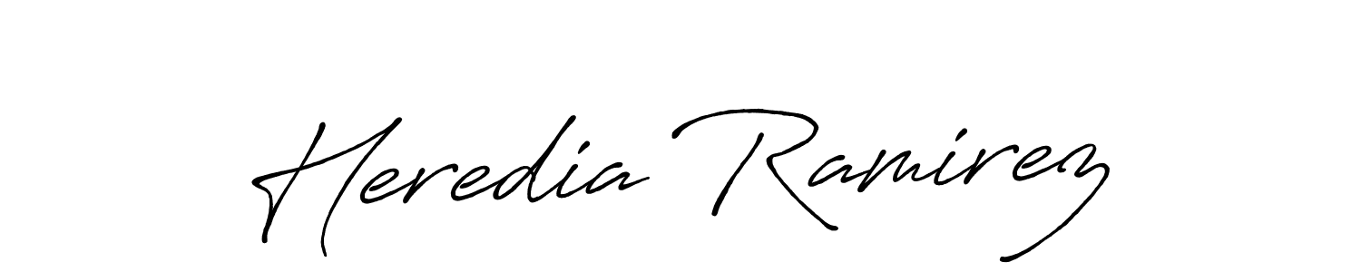 Also You can easily find your signature by using the search form. We will create Heredia Ramirez name handwritten signature images for you free of cost using Antro_Vectra_Bolder sign style. Heredia Ramirez signature style 7 images and pictures png