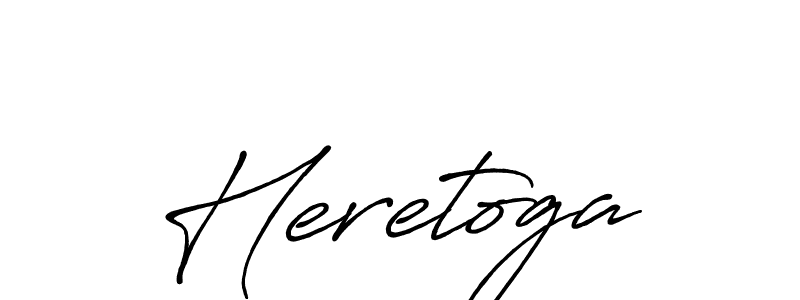 Create a beautiful signature design for name Heretoga. With this signature (Antro_Vectra_Bolder) fonts, you can make a handwritten signature for free. Heretoga signature style 7 images and pictures png