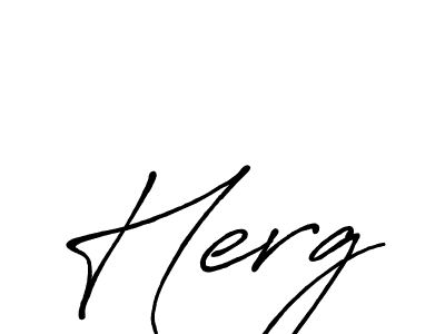 Herg stylish signature style. Best Handwritten Sign (Antro_Vectra_Bolder) for my name. Handwritten Signature Collection Ideas for my name Herg. Herg signature style 7 images and pictures png