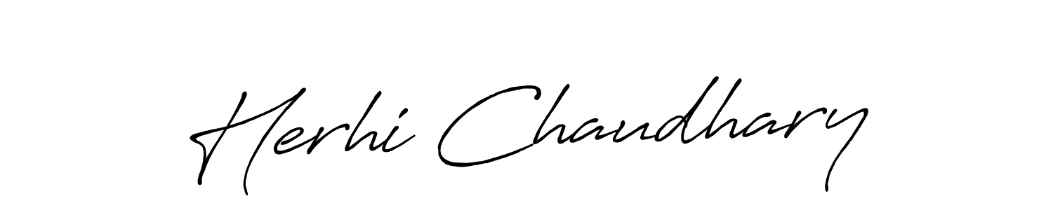 How to make Herhi Chaudhary signature? Antro_Vectra_Bolder is a professional autograph style. Create handwritten signature for Herhi Chaudhary name. Herhi Chaudhary signature style 7 images and pictures png