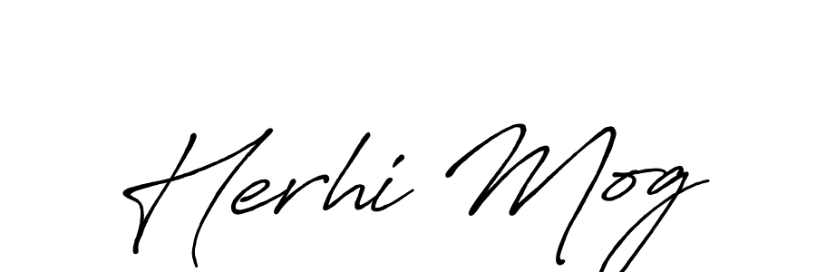 Create a beautiful signature design for name Herhi Mog. With this signature (Antro_Vectra_Bolder) fonts, you can make a handwritten signature for free. Herhi Mog signature style 7 images and pictures png