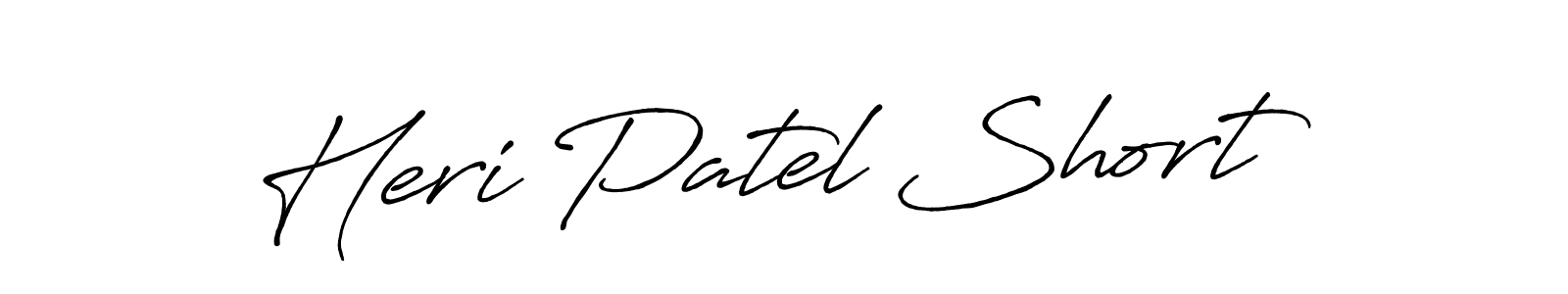 You should practise on your own different ways (Antro_Vectra_Bolder) to write your name (Heri Patel Short) in signature. don't let someone else do it for you. Heri Patel Short signature style 7 images and pictures png