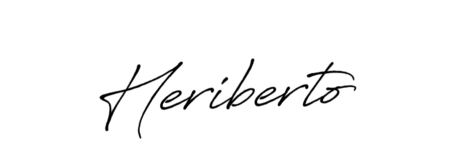 if you are searching for the best signature style for your name Heriberto. so please give up your signature search. here we have designed multiple signature styles  using Antro_Vectra_Bolder. Heriberto signature style 7 images and pictures png