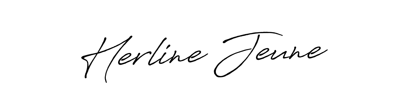 Once you've used our free online signature maker to create your best signature Antro_Vectra_Bolder style, it's time to enjoy all of the benefits that Herline Jeune name signing documents. Herline Jeune signature style 7 images and pictures png