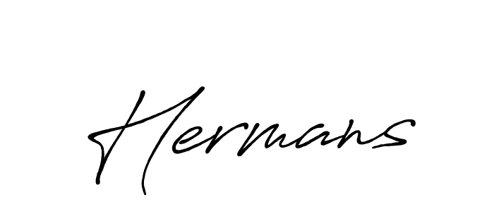 Create a beautiful signature design for name Hermans. With this signature (Antro_Vectra_Bolder) fonts, you can make a handwritten signature for free. Hermans signature style 7 images and pictures png