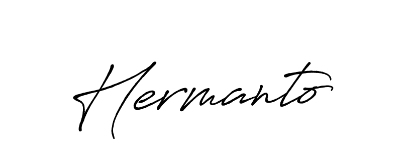 Similarly Antro_Vectra_Bolder is the best handwritten signature design. Signature creator online .You can use it as an online autograph creator for name Hermanto. Hermanto signature style 7 images and pictures png