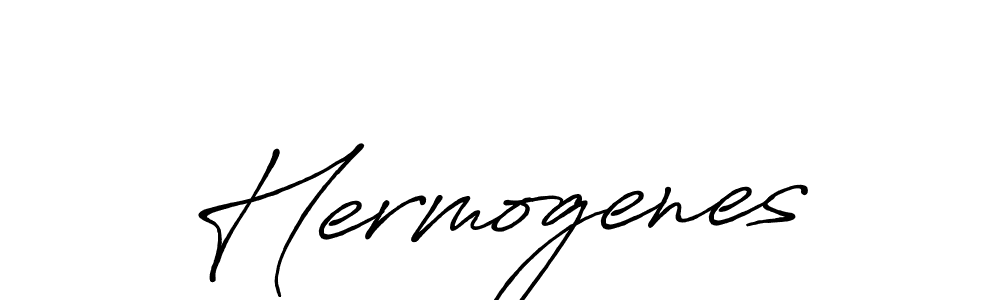 Create a beautiful signature design for name Hermogenes. With this signature (Antro_Vectra_Bolder) fonts, you can make a handwritten signature for free. Hermogenes signature style 7 images and pictures png