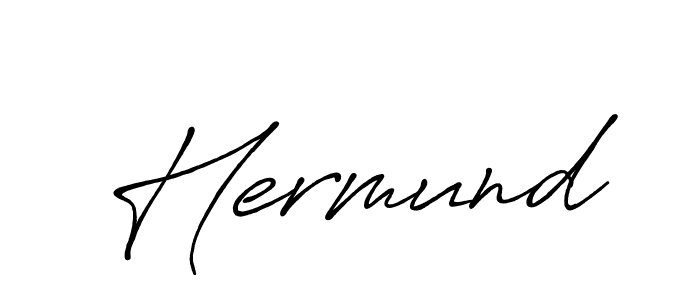 How to make Hermund signature? Antro_Vectra_Bolder is a professional autograph style. Create handwritten signature for Hermund name. Hermund signature style 7 images and pictures png