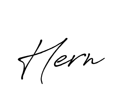 Make a beautiful signature design for name Hern. With this signature (Antro_Vectra_Bolder) style, you can create a handwritten signature for free. Hern signature style 7 images and pictures png