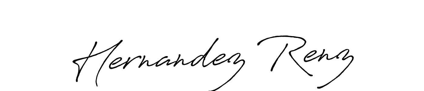Use a signature maker to create a handwritten signature online. With this signature software, you can design (Antro_Vectra_Bolder) your own signature for name Hernandez Renz. Hernandez Renz signature style 7 images and pictures png