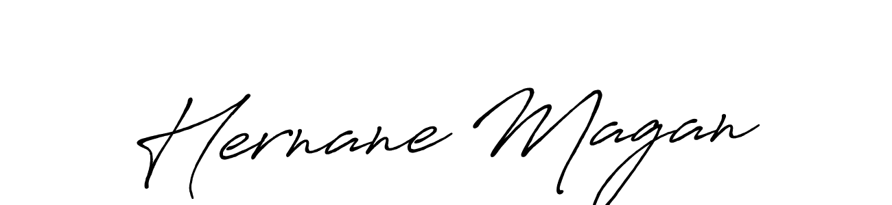 Similarly Antro_Vectra_Bolder is the best handwritten signature design. Signature creator online .You can use it as an online autograph creator for name Hernane Magan. Hernane Magan signature style 7 images and pictures png