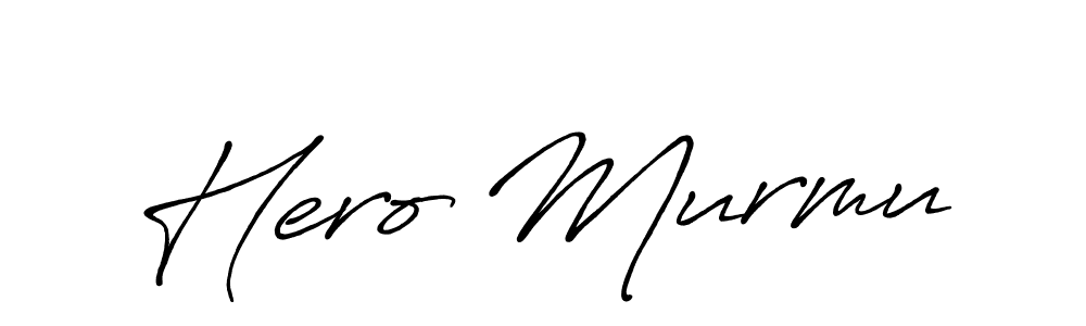 Also You can easily find your signature by using the search form. We will create Hero Murmu name handwritten signature images for you free of cost using Antro_Vectra_Bolder sign style. Hero Murmu signature style 7 images and pictures png