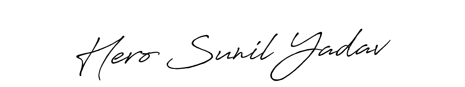 Similarly Antro_Vectra_Bolder is the best handwritten signature design. Signature creator online .You can use it as an online autograph creator for name Hero Sunil Yadav. Hero Sunil Yadav signature style 7 images and pictures png