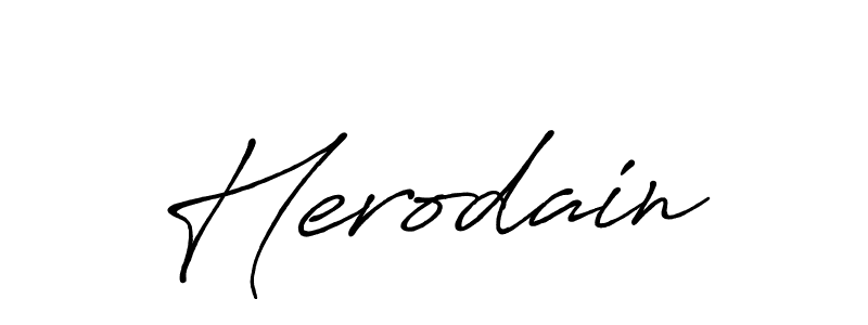 Create a beautiful signature design for name Herodain. With this signature (Antro_Vectra_Bolder) fonts, you can make a handwritten signature for free. Herodain signature style 7 images and pictures png