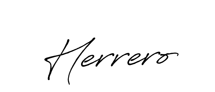 How to make Herrero signature? Antro_Vectra_Bolder is a professional autograph style. Create handwritten signature for Herrero name. Herrero signature style 7 images and pictures png