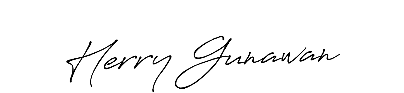 How to make Herry Gunawan signature? Antro_Vectra_Bolder is a professional autograph style. Create handwritten signature for Herry Gunawan name. Herry Gunawan signature style 7 images and pictures png