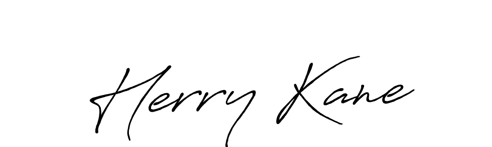 How to make Herry Kane name signature. Use Antro_Vectra_Bolder style for creating short signs online. This is the latest handwritten sign. Herry Kane signature style 7 images and pictures png