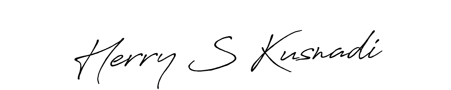 Also You can easily find your signature by using the search form. We will create Herry S Kusnadi name handwritten signature images for you free of cost using Antro_Vectra_Bolder sign style. Herry S Kusnadi signature style 7 images and pictures png