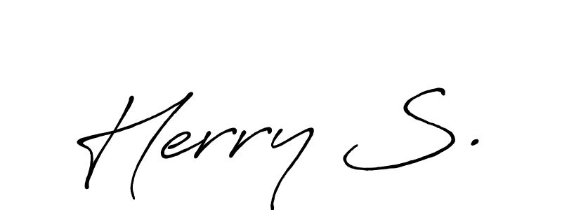 See photos of Herry S. official signature by Spectra . Check more albums & portfolios. Read reviews & check more about Antro_Vectra_Bolder font. Herry S. signature style 7 images and pictures png