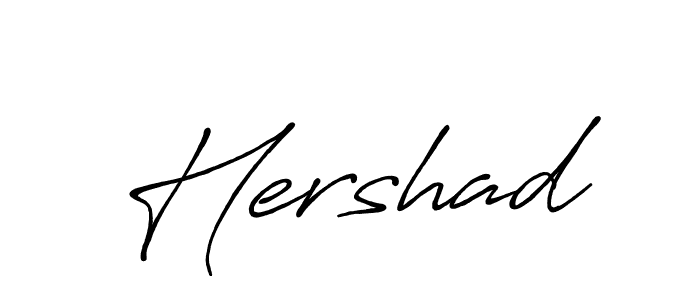 How to make Hershad signature? Antro_Vectra_Bolder is a professional autograph style. Create handwritten signature for Hershad name. Hershad signature style 7 images and pictures png