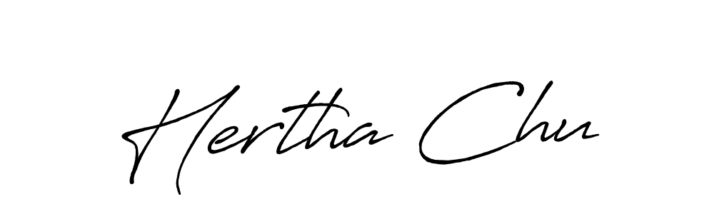 Make a beautiful signature design for name Hertha Chu. Use this online signature maker to create a handwritten signature for free. Hertha Chu signature style 7 images and pictures png