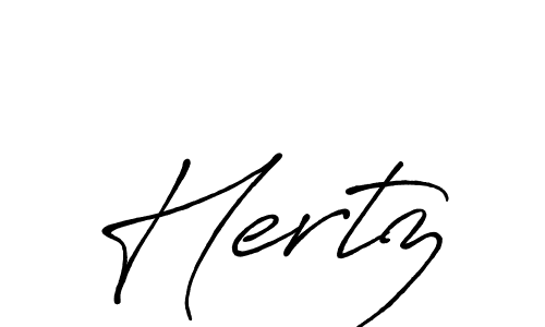 Design your own signature with our free online signature maker. With this signature software, you can create a handwritten (Antro_Vectra_Bolder) signature for name Hertz. Hertz signature style 7 images and pictures png