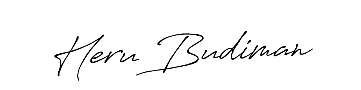 if you are searching for the best signature style for your name Heru Budiman. so please give up your signature search. here we have designed multiple signature styles  using Antro_Vectra_Bolder. Heru Budiman signature style 7 images and pictures png