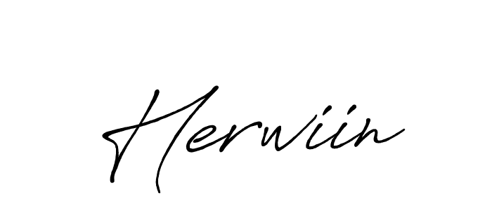 How to make Herwiin name signature. Use Antro_Vectra_Bolder style for creating short signs online. This is the latest handwritten sign. Herwiin signature style 7 images and pictures png