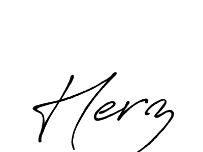 You should practise on your own different ways (Antro_Vectra_Bolder) to write your name (Herz) in signature. don't let someone else do it for you. Herz signature style 7 images and pictures png
