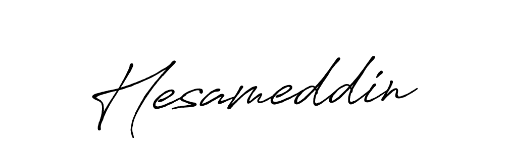 Hesameddin stylish signature style. Best Handwritten Sign (Antro_Vectra_Bolder) for my name. Handwritten Signature Collection Ideas for my name Hesameddin. Hesameddin signature style 7 images and pictures png